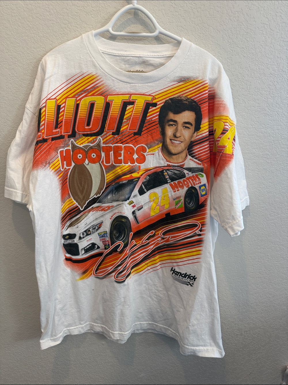 Nascar Chase Elliott Hooters 24 Shirt Mens All Over Print Crewneck